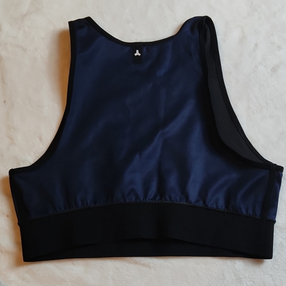 Ultracor Women's Activewear, Gym Altitude  Navy Blue Crocodile Print Sportbra - Picture 3 of 6